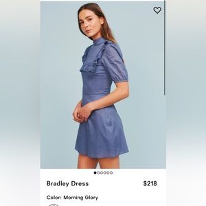 Reformation Bradley dress in Morning Glory blue mini size 4